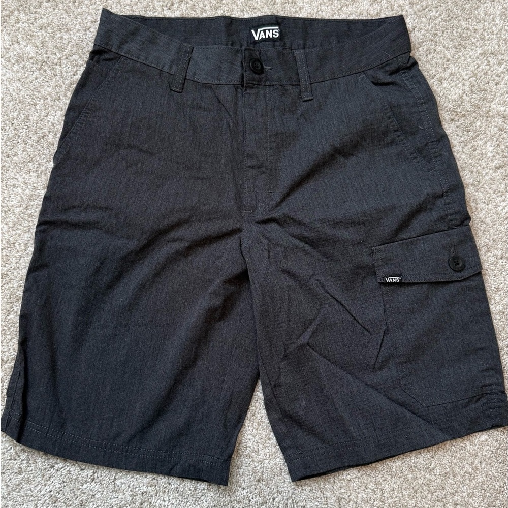 Vans Men’s Black Cargo Shorts with Side Pocket